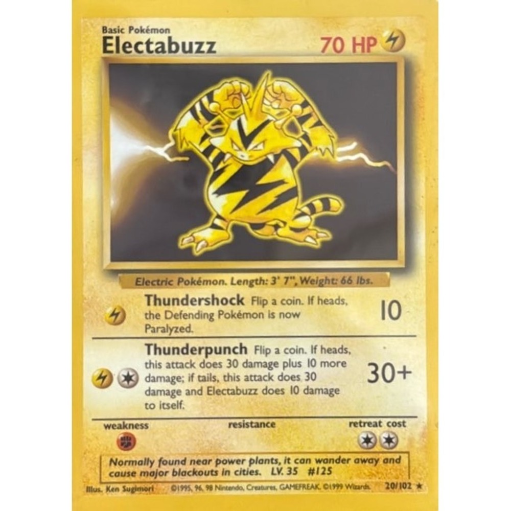 Base Unlimited (Shadow) Electabuzz 20/102